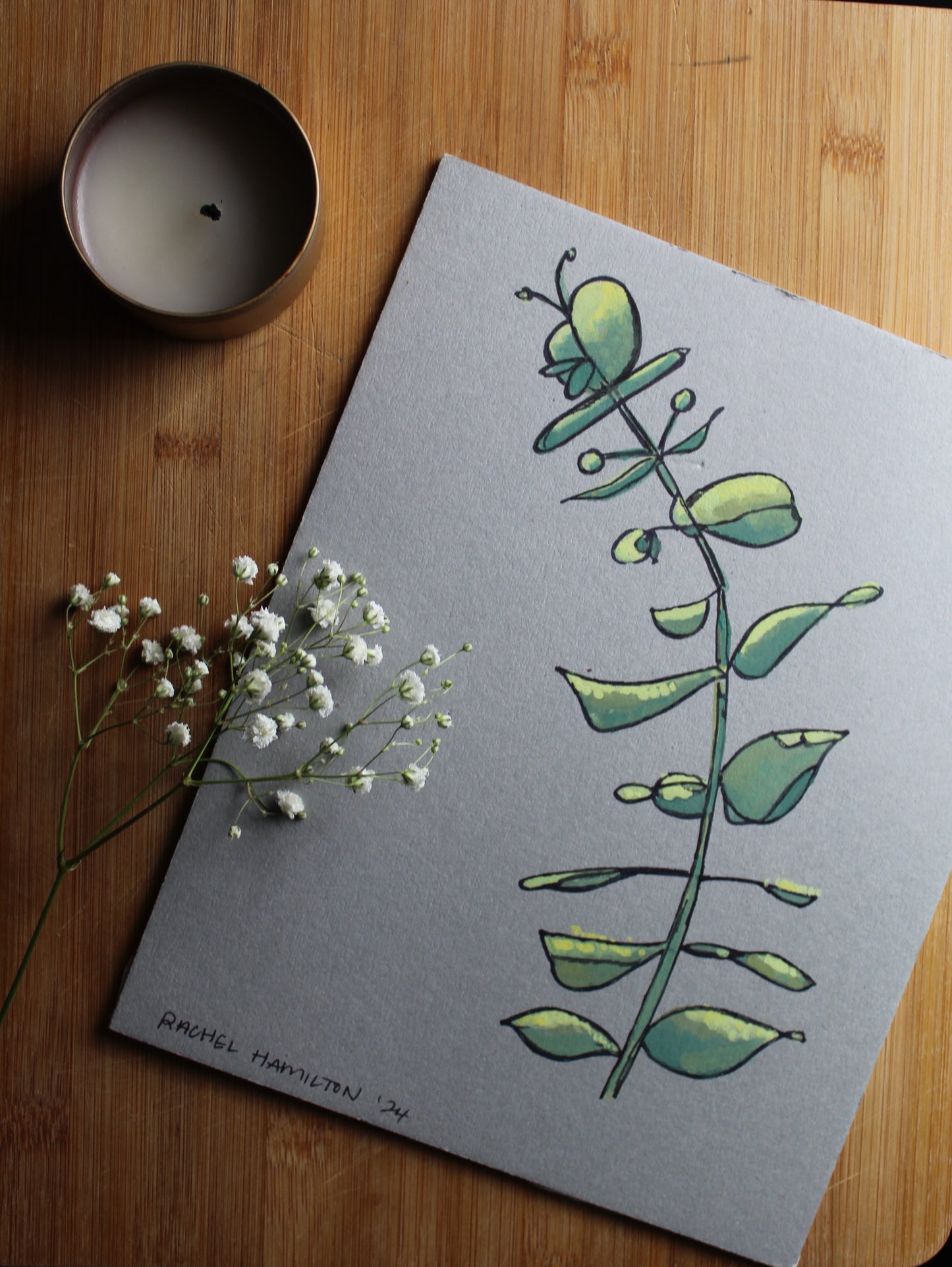 Upcycled Eucalyptus Watercolor