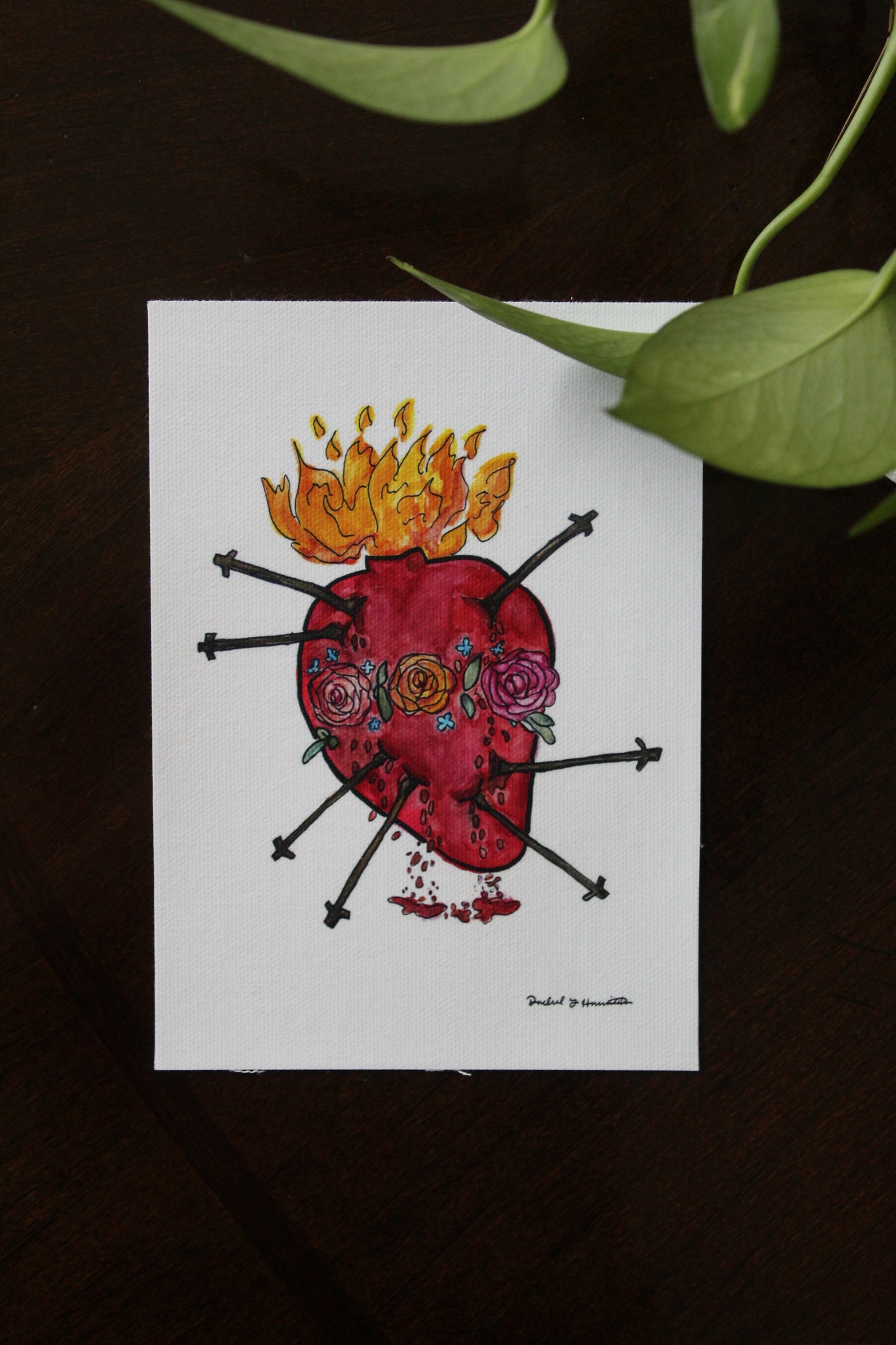 Pierced Heart of Mary Canvas Print