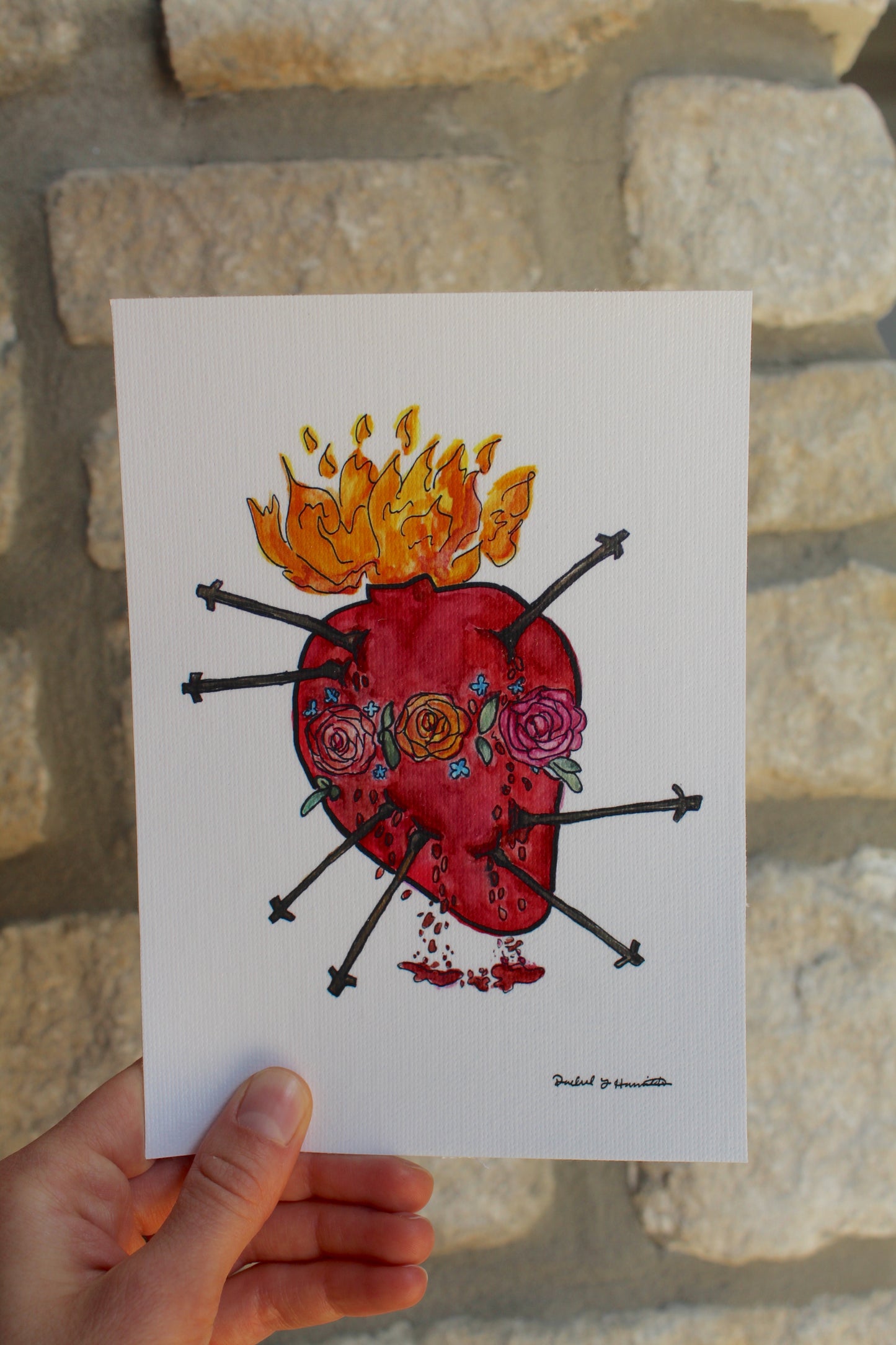Pierced Heart of Mary Canvas Print