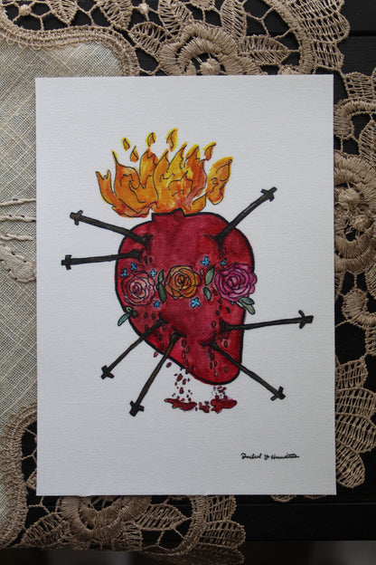 Pierced Heart of Mary Canvas Print