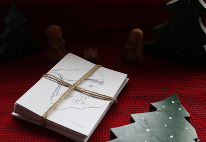 Mary Beholding Jesus Christmas Cards