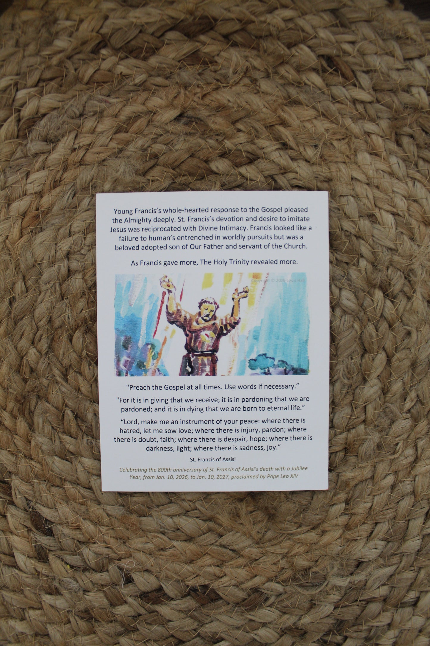 St. Francis Prayer Cards