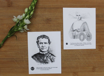 Saint Cards (Black & White)
