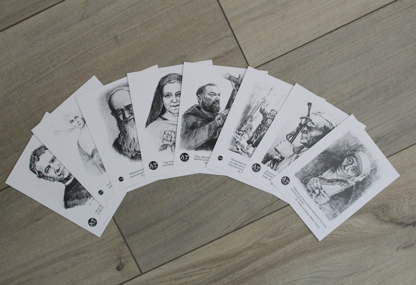 Saint Cards (Black & White)