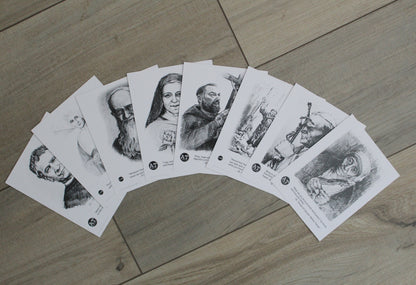 Saint Cards (Black & White)