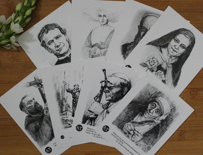 Saint Cards (Black & White)